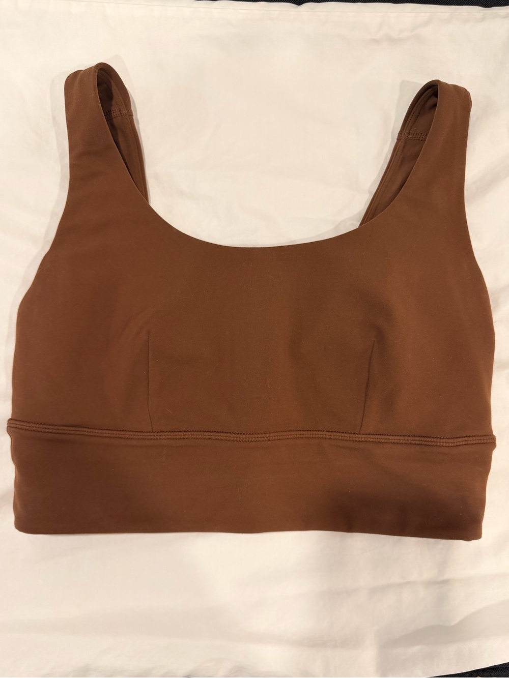 lululemon athletica Brown Scoop-Neck Wireless Sports Bra